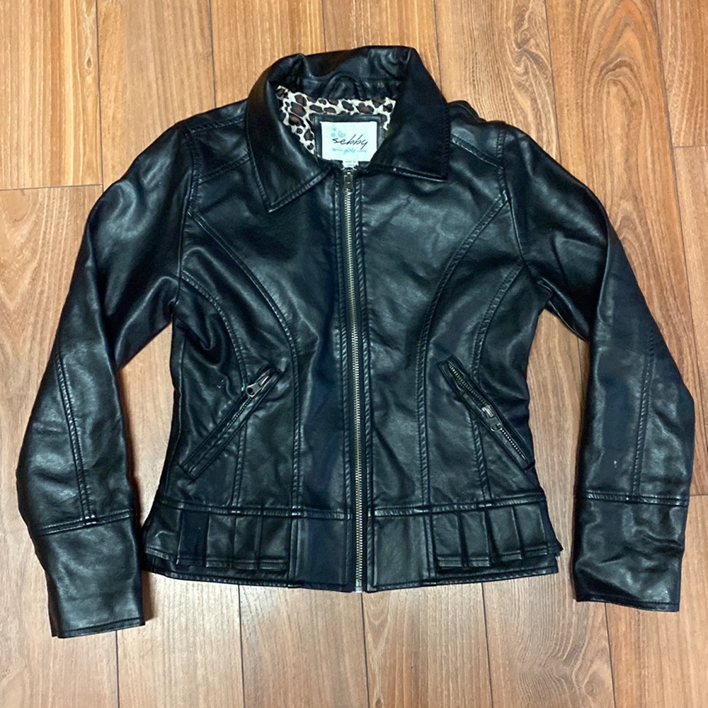 Girls leather jacket